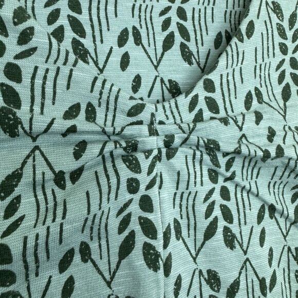 Toad & Co Rosemarie Dress Size S Organic Cotton Blend Cap Sleeve V-Neck Green - Picture 6 of 10